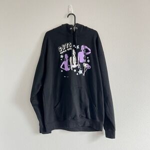 Olivia Rodrigo Black & Purple GUTS World Tour Graphic Hoodie L Concert Merch